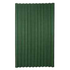 Ondura 6 Ft 7 In X 4 Ft Asphalt Corrugated Roof Panel In Green 154 The Home Depot Corrugated Roofing Roof Panels Metal Roof Houses