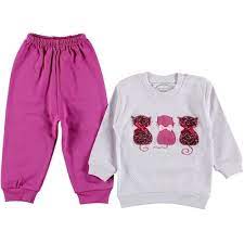kidsmadamiko 3 lu kedi fusya 6 12 ay kiz bebek takim 42 90 tl ve ucretsiz kargo ile n11 com da alt cocuk modasi bebek takimi kiz bebekler