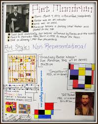 Bell Ringers In Studio Art Mondrian Art Art History Lessons Art Lessons Elementary
