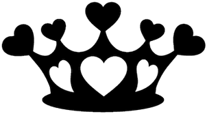 Download Download Hd Crown Silhouette With Heart Transparent Png Image Nicepng Com