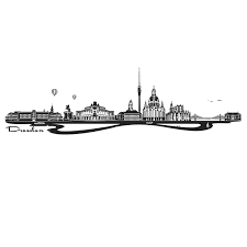 Wandtattoo Skyline Dresden Skyline Dresden Berlin Skyline