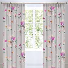 Pink white striped country curtains valence 41.5 long x 14 tall euc. Jessica Floral Fully Lined Tape Top Curtains Pink Tonys Textiles