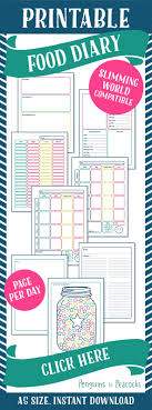 Print At Home Food Diary In 2020 Slimming World Recipes Food Diary Slimming World