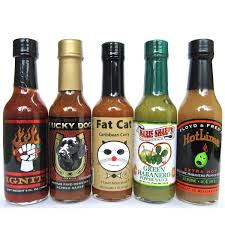 Variety 5 Pack Hot Sauce Packaging Hot Sauce Bottles Stuffed Peppers