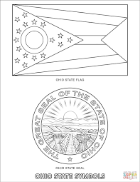 Ohio State Symbols Coloring Page Free Printable Coloring Pages In 2020 Flag Coloring Pages Coloring Pages Ohio Flag