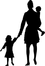 Download Mum With Two Kids Free Svg