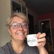 2 Espresso Cup With a Grumpy Cat and «miaou»