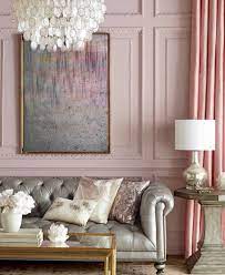 Glamour Grey And Rose Gold Living Room Decor Living Room Decor Gray Silver Wall Decor Living Room Decor Neutral