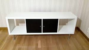 5 Easy Ways To Create A Unique Kallax Tv Stand Ikea Hackers In 2020 Ikea Kallax Series Kallax Tv Stand Designs