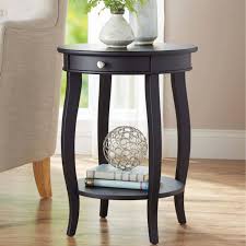 In compliance with los angeles county health director's 5/14/20 face covering guidance, we require all delivery personnel who arrive at our shipping docks to wear a mask. Better Homes Gardens Round Accent Table With Drawer Black Walmart Com Walmart Com
