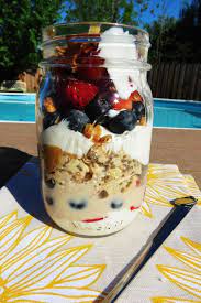 Pb And P S Breakfast Jar Parfait Pb P Design Recipe Mason Jar Breakfast Parfait Breakfast Breakfast In A Jar