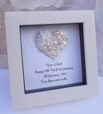 30th Wedding Anniversary Gift 30th Anniversary Gift Pearl Etsy 30th Wedding Anniversary Gift Anniversary Frame Pearl Wedding Anniversary Gifts