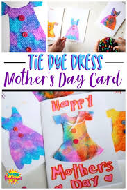 That's the touching sentiment shared in this mother's day card for a wonderful aunt in your life. Tie Dye Dress Mother S Day Card For Kids Happy Hooligans
