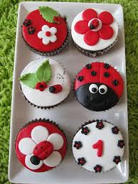 Ladybug Cupcakes Fondant Cupcakes Ladybug Cupcakes Ladybug Cakes