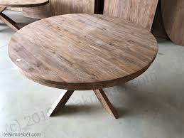 Der rechteckige tisch misst ca. Teak Esstisch Rund Cross 140cm Teakmobel Com