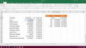 how to add real time currency converter in excel sheet calculate currency update