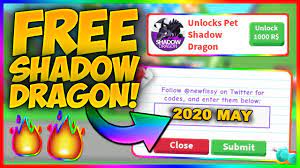 May 13, 2021 · omg. Free Shadow Dragon Code In Adopt Me Roblox May 2020 Youtube