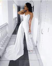 White Women S Wedding Reception Jumpsuitwomens Party Etsy Wedding Reception Outfit Reception Outfits Reception Outfit