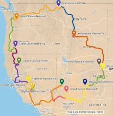 The Park To Park Tour Passes Through 11 States 12 National Parks Predominantly Using The Good Roads Trails Road Trip Usa National Park Road Trip Road Trip