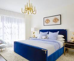 Luxury Gold And Royal Blue Bedroom Princess Bedroom Luxury Bedroom Decor With Blue Bed Bluebedroom Blue Blue Bedroom Decor Blue Bedroom Royal Blue Bedrooms