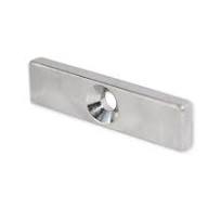 Neodymium Block - 40 mm x 10 mm x 4 mm | Countersunk