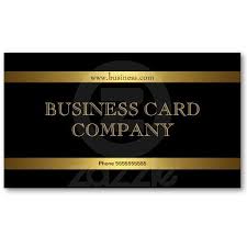 Black And Gold Card Design Plain Simple Gold Black Elegant Classy Business Card Zazzle Com Classy Business Cards Printing Business Cards Cool Business Cards