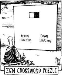 Zen Crossword Puzzle Yoga Funny Humor Zen