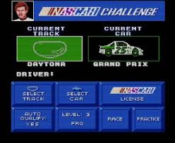 Bill elliott's nascar challenge is a video game developed by distinctive software and published by konami and was released for pcs using dos in 1990, and the commodore amiga and nintendo entertainment system in 1991. Take On The Nes Library 81 Bill Elliott S Nascar Challenge