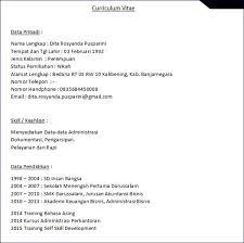 Akuntan di cv sumber jaya. 27 Contoh Cv Lamaran Kerja Kreatif Menarik Unik