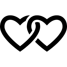 Chained Hearts Free Vector Icons Designed By Freepik Heart Outline White Heart Emoji Paw Print Art