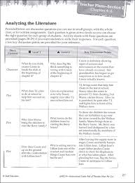 Roll Of Thunder Hear My Cry Instructional Guides For