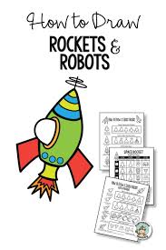How To Draw Rockets And Robots Fun Drawing Games Space Drawings Art Lessons Elementary