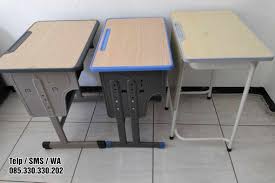 Foto meja guru dari belakang. Harga Meja Kursi Sekolah Rangka Besi Power D Furniture