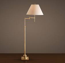 Library Swing Arm Floor Lamp Antique Brass Swing Arm Floor Lamp Lamp Restoration Hardware Floor Lamps