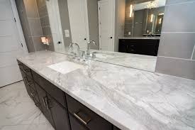 White marble is a fantastic material for bathrooms. Bathroom Countertops Tub Surrounds In St Louis Arch City
