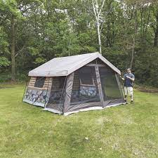 8 h 12 w 24 l cabin. Timber Ridge 8 Man Log Cabin Tent Walmart Com Walmart Com