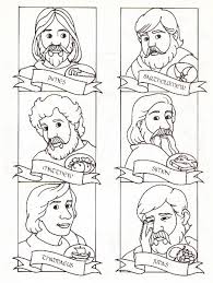 The 12 Disciples Of Jesus Sunday School Coloring Pages Bible Coloring Pages Sunday School Crafts