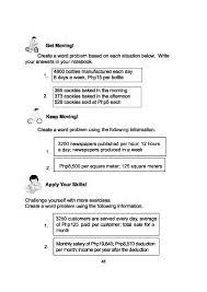 K To 12 Grade 4 Learner S Material In Mathematics Q1 Q4 Mathematics Word Problems 12th Grade
