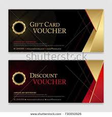 Gift Voucher Certificate Or Discount Card Template For Promo Compliment Discount Card Gift Vouchers Card Template