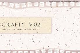 Download Crafty V 2 Elegant Textured Paper Set In Graphics On Yellow Images Creative Store Yellowimages Mockups