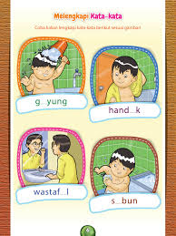 Melengkapi Kata Kata Anak Kegiatan Sekolah Pendidikan Anak Usia Dini