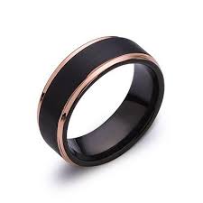 We custom manufacture most of our men's diamond wedding rings simply because our customers prefer their own creations sitting on their fingers for the rest of their lives. Rose Gold Tungsten Wedding Bands By Luxury Bands La Luxury Bands La