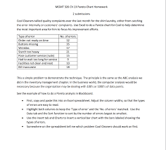 Solved Mgmt 326 Ch 13 Pareto Chart Homework 2 Submissions