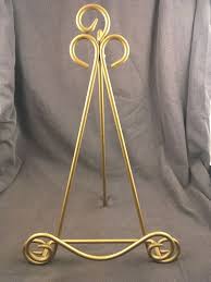 Gold Metal Cookbook Stand Recipe Holder Stand Art Stand Unbranded Traditional Art Stand Cook Book Stand Recipe Holder