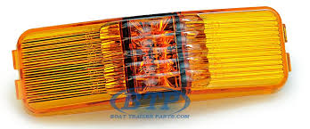 Ie only flash synchronous with the turn signals. Led Sidemarker Trailer Light Amber Submersible 1 Inch X 4 Inch By Tecniq