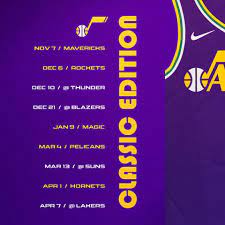 The utah jazz began their basketball life down in the big easy, new orleans that is, before heading north. Utah Jazz A Schedule For Every Jersey Facebook