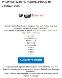 Prediksi Hongkong Pamantogel 10 Januari 2020 Di 2020 Desember Januari Kebebasan