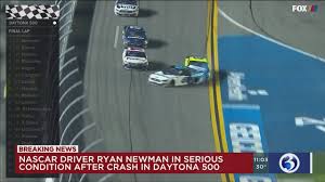 Home nascar cup series news nascar xfinity series news nascar camping world truck series news enascar nascar roots ryan newman is in his 20th full season in the nascar cup series and third with roush fenway racing after five years with richard childress racing. Video Nascar Driver Ryan Newman In Serious Condition With Non Life Threatening Injuries After Fiery Youtube