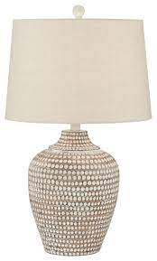 99 list price $30.00 $ 30. Pacific Coast Lighting Alese Table Lamp Neutral Earth Polka Dot Jug Table Lamp Farmhouse Table Lamps By Alcove Lighting Houzz