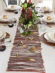 Great quilt project for holiday quilts and fall quilts! Make A Rustic Twig Table Runner Hgtv
